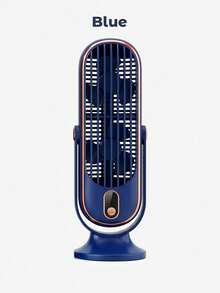 Teckwe Mini Desk Fan, 5 Speeds Portable Tower Fan With LED Display, Ultra Quiet USB Rechargeable Personal Fan, 180° Adjustable Small Cooling Fan For Home Office Bedroom - desktop - View 8