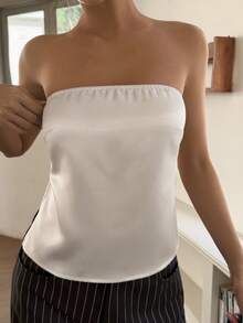Áo tank top và áo hai dây dành cho nữ - Màu be - Xem 6