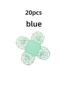 20PCS Lace Paper Candy Box - Elegant Dessert Cups With Magnetic Flap Closure For Wedding Party Favors, Mother's Day Gifts & Baking Tools Storage - Multicolor - View 19