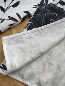Travachic Chaqueta regular de manga larga con estampado de vacaciones para mujeres - Blanco y Negro - Ver 7