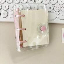 Bộ 1 cuốn sổ tay mini Macaron, sổ nhật ký cầm tay, 80 tờ giấy rời, thích hợp cho năm học mới. - Nhiều màu - Xem 8