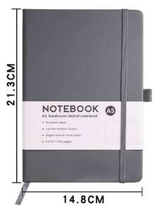 1PC X Milania Lined Notebook, A5/A6 College Ruled Thick Paper Journal Diary, Horizontal Ruled Leather Pocket Notebook , Suitable For Writing, Hardcover Notebook, Suitable For Women Men Office School Back To School - Multicolor - View 10