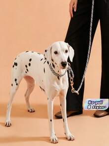 1 pieza Collar para mascotas tejido a mano con hebilla metálica, tamaño de cuello ajustable, adecuado para perros pequeños/medianos/grandes, correa para entrenamiento y actividades al aire libre - Multicolor - Ver 1