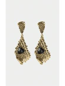 Noxbound 18K Gold-Plated Fashionable Simple Atmosphere Daily Wear Earrings - Yellow Gold - View 2