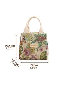 Retro-Style Printed Insulated Lunch Bag, Women's Style, Suitable For Students And Office Workers. - Multicolor - View 9