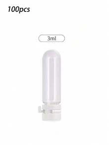 100pcs Transparent Travel Dispenser, 2ml/3ml With Flip Cover, Portable Glass Bottle, Used To Store Lotion And Lotion - Multicolor - View 12