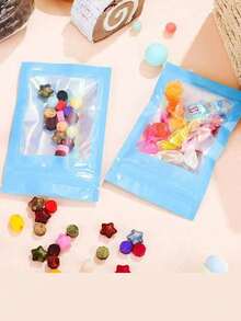 Rainbow Holographic Sealed Bags Metallic Foil Pouch Self Locking Bags Jewelry Packaging Shiny Colorful Aluminum Foil Bags For Gift Party Festival Wedding Christmas Birthday Cosmetics Accessories Storage - Multicolor - View 20