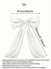 1pc Giant Pink Bow Wall Decor - Large Premium Polyester Fabric Ribbon Tie, Easy To Hang For Birthday Parties, Weddings, Bachelorette, Bride Shower Photo Backdrops - Pink, Black, And White - Versatile Party & Home Decor, Room Decor - Multicolor - View 14