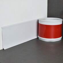 Soft PVC Baseboard, Plastic Baseboard, Flexible Self-Adhesive Decorative Strip, Wall Corner Protective Baseboard, Floor Decorative Baseboard, Suitable For Kitchen, Bathroom, Bedroom - White - View 3