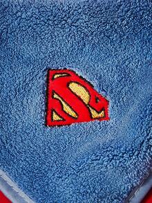 SUPERMAN X SHEIN 1 miếng bọt biển hoạt hình, khăn tắm in hình, khăn tắm biển, có thể dùng ở bãi biển, khăn bơi. - Màu xanh lam - Xem 9