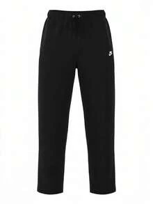 Club Men's Open-Hem Trousers Black - Black - View 1