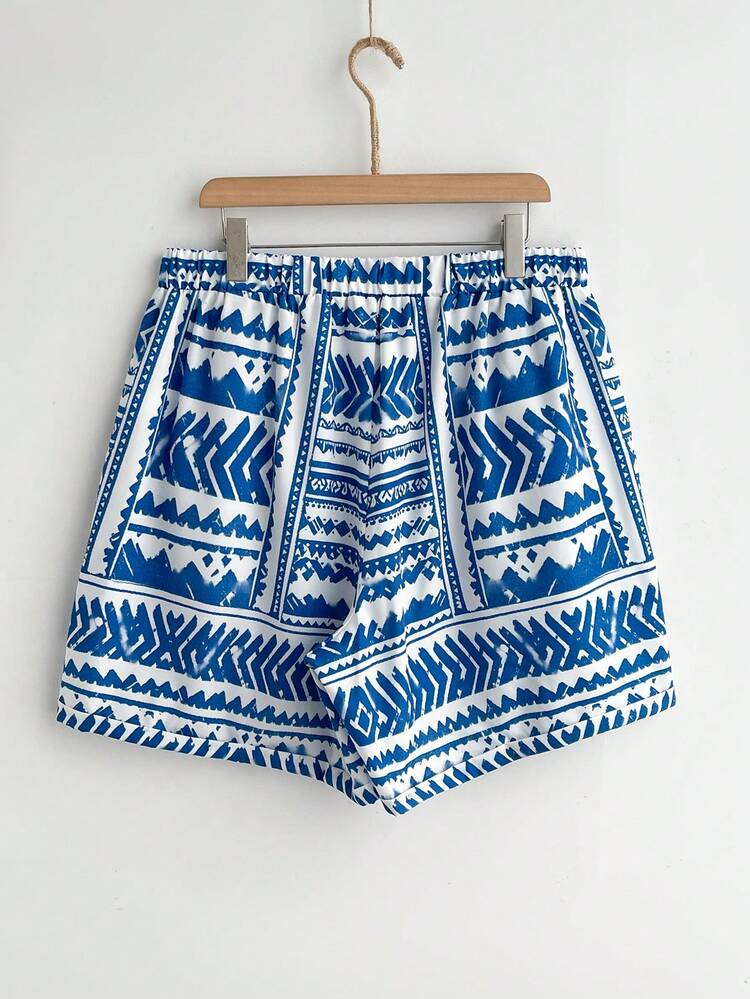 Plus Size Leopard Print Pocket Shorts, Summer Beach Outfits Summer Outfit For Women Summer Outfits