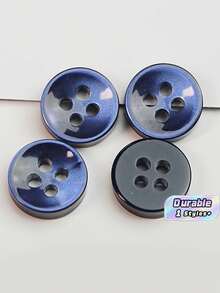 50/100/200/300/500/1000 颗纽扣 - 海军蓝复古圆形纽扣，适用于 DIY 项目、衬衫、缝纫、小型配饰（例如钱包）和 DIY 钱包制作。 - 藏青 - 查看 1