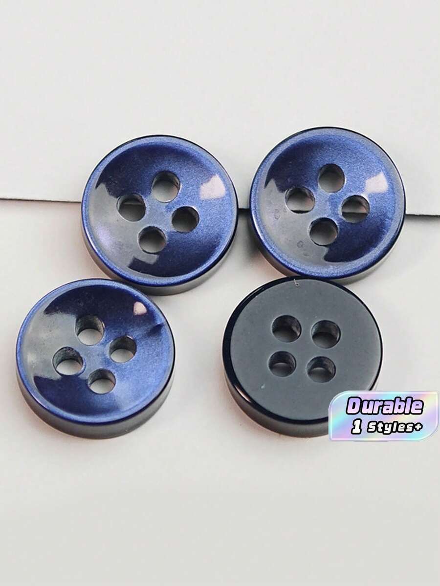 50/100/200/300/500/1000 颗纽扣 - 海军蓝复古圆形纽扣,适用于 DIY 项目、衬衫、缝纫、小型配饰(例如钱包)和 DIY 钱包制作。 - 藏青 - 查看 1