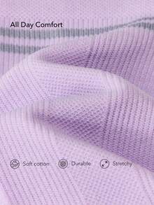 Leisure Sports Women's Medium Tube Compression Socks - Purple - View 4