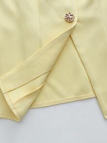 SHEIN Franclia Women Two-Piece Outfits - Yellow - View 4