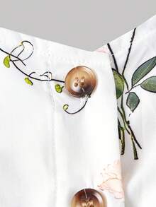 SHEIN MOD 大码夏季碎花吊带连衣裙，休闲连衣裙，带侧口袋，适合日常外出、夏季度假、约会和聚会。 - 彩色 - 查看 3