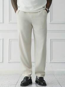 HUEFORM Men's Spring/Summer Casual Ins Style Pocketed Button Pants - Apricot - View 5