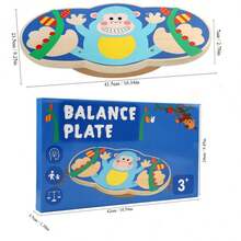 MINKOJA Children Wooden Balance Board Educational Toy, Sensory Training Wobble Seesaw, Vestibular & Core Strength Exercise, Indoor Fun Sports Toy For Home Use - Multicolor - View 9