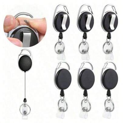 Dây đeo cổ và móc khóa bằng hợp kim kẽm có thể thu gọn, kèm theo kẹp thẻ ID bằng da PU tùy chỉnh, thích hợp cho thẻ ID công việc, thẻ tín dụng, thẻ kiểm soát ra vào và nhiều loại thẻ khác. Thiết kế hình bầu dục chống thất lạc, cuộn dây giữ thẻ ID có thể thu gọn, lý tưởng cho mùa tựu trường.