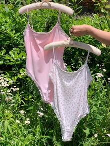 SHEIN Comfortcana Bộ đồ liền thân nữ - Nhiều màu - Xem 4