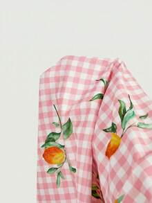 SHEIN MOD Đầm dài dáng xòe kiểu cổ điển cung đình, cỡ lớn, thích hợp cho lễ tốt nghiệp, hoặc đầm corset. - Màu Hồng baby - Xem 7