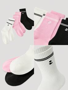 Women's Leisure Sports Tube Socks - Multicolor - View 5