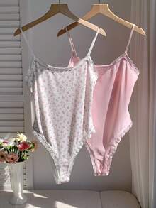 SHEIN Comfortcana Bộ đồ liền thân nữ - Nhiều màu - Xem 3