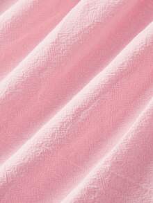 SHEIN MOD Đầm midi hai dây nhiều lớp xẻ tà, màu hồng, kiểu dáng thường ngày, thắt nút ở vai, dành cho nữ cỡ lớn, thoải mái, thanh lịch, thích hợp cho ngày Valentine. - Hồng - Xem 4