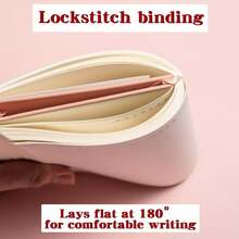 1PC X Milania Lined Notebook, A5/A6 College Ruled Thick Paper Journal Diary, Horizontal Ruled Leather Pocket Notebook , Suitable For Writing, Hardcover Notebook, Suitable For Women Men Office School Back To School - Multicolor - View 7