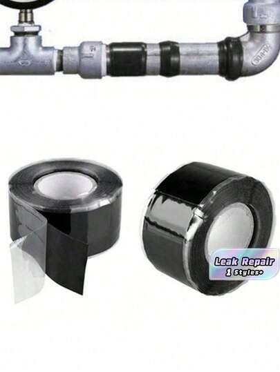 1pc Waterproof Leak Repair Tape, Self-Fluxing Silicone Adhesive Tape For Insulation & Duct Sealing