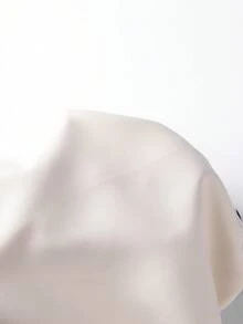 Franclia 大码撞色蝴蝶结系带裙 - 杏色 - 查看 8