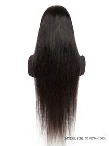 13x6 Lace Front Wigs Straight Unprocessed Brazilian Virgin Glueless Human Hair Wigs For Women Straight Full Lace Frontal Closure Wig Human Hair Pre Plucked Hairline Natural Color - Natural Black - View 5
