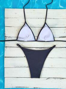 Swim Mod Bộ bikini tách rời tối giản dành cho mùa Xuân/Hè 2026, đồ bơi cao cấp tôn dáng cho nữ. - Nhiều màu - Xem 2