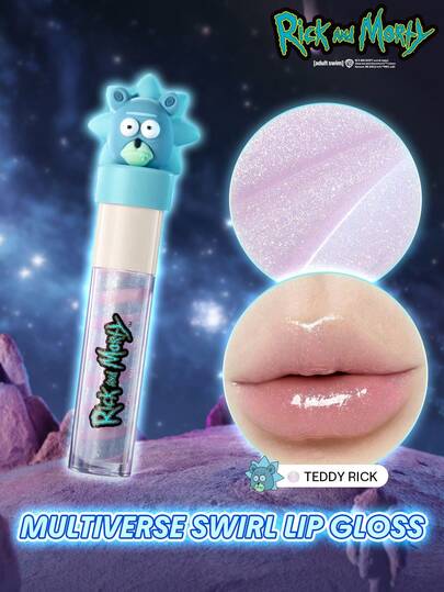 Rick and Morty X SHEGLAM Multiverse Swirl Brillo de Labios-Teddy Rick Marca Belleza Maquillaje Maquullaje Cosmética para Mujeres Niñas Perfecto para Invierno Primavera Verano Ideal para Y2K Elegante Moda Adecuado para Cumpleaños Día de la Madre Regalo Fiesta Listo Mejor Color