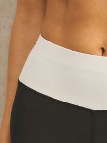 Aralina Quần thể thao nữ Leisurewear Active cạp thấp phối màu tương phản, ống rộng loe, thích hợp cho tập gym, pilates, yoga. - Nhiều màu - Xem 5