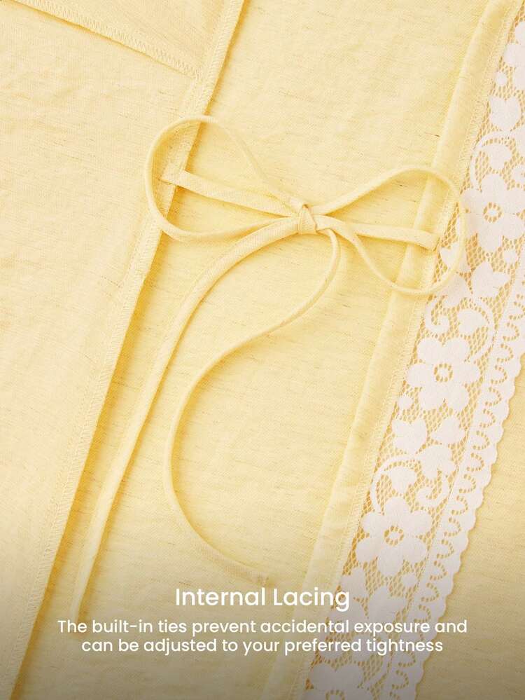 Ensemble de pyjama grande taille d'été en lin léger et doux avec dentelle élégante. Top et pantalon d'intérieur aérés avec poches. Tenue décontractée et confortable pour une vie romantique et cosy à la maison.