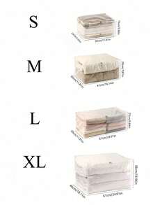1PC Transparent Dust Cover Storage Bag Clear Dust Proof Protective Lightweight Durable Organizer For Clothes Shoes Bedding Wardrobe Closet Bedroom Home Decor Travel Seasonal Storage Home Organization Storage Solution - Transparent - View 9