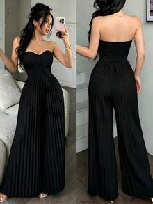 Women Jumpsuits - Black - View 6