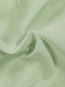 Calvaya Plus Size Casual Solid Color Tie-Up Shirt - Green - View 4