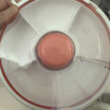 SHEIN 旋转水果盘，便携式户外旋转零食盒，带盖旋转零食收纳盒，5格旋转零食收纳盒，可拆洗收纳盒，家居用品，学校用品，户外用品，办公用品，圣诞节好礼物，新年礼物 - 彩色 - 查看 10