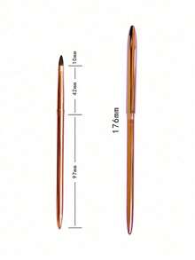 1PC Acrylic Nail Art Pen UV Gel Carving Pen Liquid Powder 3D Drawing Pen Shaping Pen Nail Art Tool - Gold - View 7