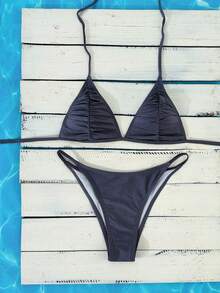 Swim Mod Bộ bikini tách rời tối giản dành cho mùa Xuân/Hè 2026, đồ bơi cao cấp tôn dáng cho nữ. - Nhiều màu - Xem 4