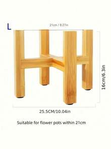 1 chiếc giá đỡ chậu hoa bằng gỗ tre, kệ trưng bày cây cảnh cho phòng khách, bệ cửa sổ, bàn làm việc, trang trí nhà cửa, ý tưởng quà tặng Giáng sinh, vật dụng cần thiết. - Giá hoa - Xem 17