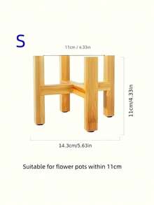 1 chiếc giá đỡ chậu hoa bằng gỗ tre, kệ trưng bày cây cảnh cho phòng khách, bệ cửa sổ, bàn làm việc, trang trí nhà cửa, ý tưởng quà tặng Giáng sinh, vật dụng cần thiết. - Giá hoa - Xem 15