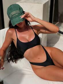 Swim Mod 2026 Spring/Summer Trending Slimming One-Piece Bikini, Fashionable Sexy Minimalist Design Swimsuit - Multicolor - View 1