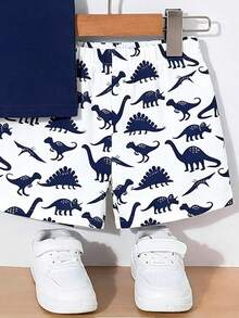 Souflis Souflis Bộ áo ba lỗ và quần short in hình khủng long cho bé trai - Nhiều màu - Xem 7