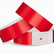100pcs/Pack Disposable Waterproof Tear-Proof Identification Wristband, Guest Wristband For Events, Festivals, Exhibits, Concerts - Made Of Synthetic Paper, One-Time Use Wristbands,Christmas - Multicolor - View 21