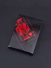 1pack Waterproof & Flexible Playing Cards With Box, Cool Design Great For Parties, Games, Gifting And Celebrations,Red Card,Gifting>Red,Palying Cards - Red - View 7