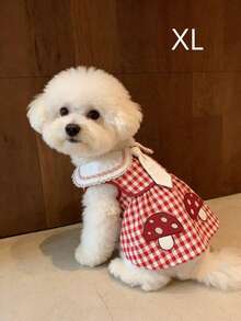 Red Christmas-Themed T-Shirt - Breathable & Comfortable New Spring/Summer Apparel - Short-Sleeve Clothing For Small Dogs, Pets, And Cats. - Red - View 9